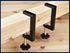 4 Pcs Patio Furniture Clips, Sectional Connector, Adjustable Outdoor Funiture Clamps, Patio Wicker Furniture Fasteners Clips, Black...