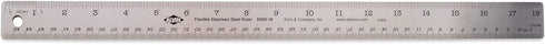 ALVIN Stainless Steel Ruler 18" Model R590-18 Drawing and Design Tool for Students and Professionals, Great for Drafting, Architecture, Engineerin...