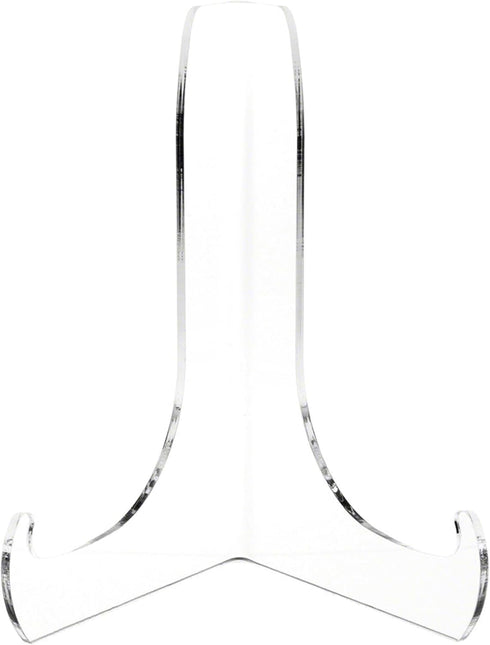 Plymor Clear Acrylic 60-Degree Angle Easel With Shallow Support Ledges, 6" H x 4.5" W x 3.5" D...
