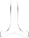 Plymor Clear Acrylic 60-Degree Angle Easel With Shallow Support Ledges, 6" H x 4.5" W x 3.5" D...