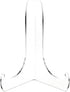 Plymor Clear Acrylic 60-Degree Angle Easel With Shallow Support Ledges, 6" H x 4.5" W x 3.5" D...