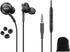 2023 OEM Earbuds Stereo Headphones for Samsung Galaxy S10 S10e Plus A31 A71 Cable - Designed by AKG - with Microphone and Volume Buttons (Black) w...