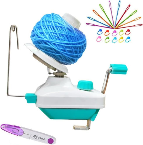 Ayasee Yarn Ball Winder for Crocheting & Knitting, Yarn Baller Winder Hands Operated Swift Yarn Tabletop Clamp, Crochet Tools, Knitting Supplies...