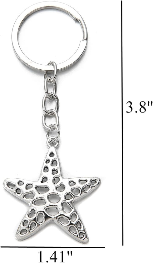 PHAETON 30PCS Employee Appreciation Starfish Keychain Gifts - Thank You Gifts for Coworker, Teacher, Assistant, Secretary, Nurse, Graduation, 3.8i...