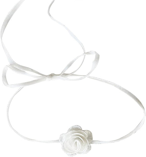 Flower Choker Necklace for Women,Lace Camellia Flower Choker Necklaces Black Rose Choker Necklace Simple Personality Bride Wedding Party Necklaces...