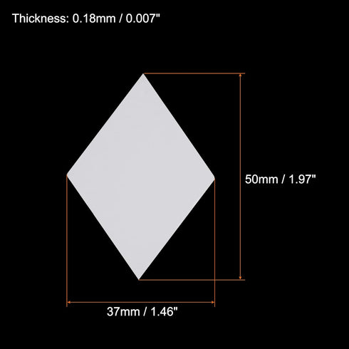 100 Count English Paper Piecing Large Rhombus Shapes Paper Quilting Templates Patchwork English Paper Piecing Supplies for Quilting Sewing DIY Cra...