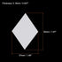 100 Count English Paper Piecing Large Rhombus Shapes Paper Quilting Templates Patchwork English Paper Piecing Supplies for Quilting Sewing DIY Cra...