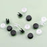 200 PCS Buckle Plastic Button, 2 Colors Shoe Charm Buttons Round Buttons DIY Shoes Charm Accessories for Kids, Wristband Charm Backs(Black, Transp...