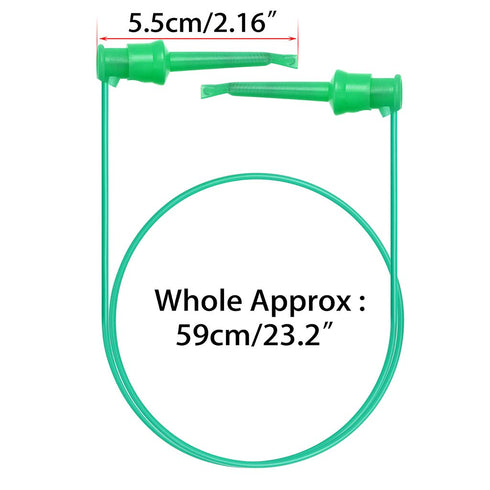 Sumnacon 5 Pcs Multimeter Electrical Test Dual Lead Test Hook Clips - 5 Colors Silicone to Flexible Test Cables for Electronic, Component, Testing...
