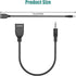 USB to Aux Audio Adapter, 3.5mm Male to USB Female Adapter for Playing Music with U-Disk in Your Car,orked only When Your CAR 3.5mm AUX Port Must ...
