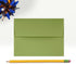 LUXPaper A2 Invitation Envelopes | Peel & Press | 4 3/8" x 5 3/4" | Avocado Green | 70lb. Text | 50 Qty...