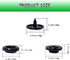 100 Sets T5 Plastic Snaps Round Resin Snaps Buttons for Clothing Diapers Crafting DIY Crafts (Black)...