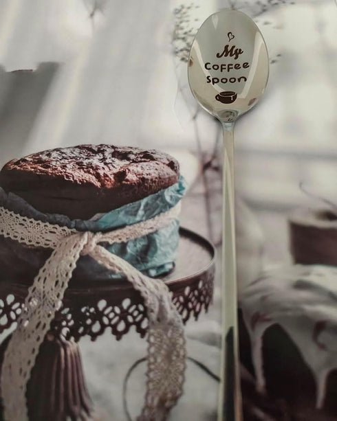Coffee Gift Spoons for Women Men Funny My Coffee Spoon for Dad Wife Cofee Lovers Gifts for Coffee Drinkers Men Women Christmas Birthday Gift for B...