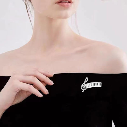 Piano Lover Musical Instrument Brooches Pianist Delicate Music Note Lapel Pin Recital Gift For Piano Players Teacher Students Graduation Pins Deco...