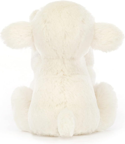 Jellycat Bashful Lamb Soother, 13.5 inches - Security Blanket & Lovey for Babies - Baby Gift...