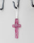 The Grandparent Gift Handmade in USA Glass Cross/Confirmation Gift for Girl/Granddaughter/Goddaughter/Niece...