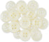 ButtonMode Standard Shirt Buttons 22pc Set Includes 8 Front (11mm or 7/16 in), 7 Sleeve (10mm or 3/8 in) & 7 Collar (9mm or Almost 3/8 in), Off Wh...