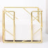 2Pcs ( Square + Circle ) Post Note Holder + Pen Holders,Gold Metal suit for Desk Memo?tableware?flowers?marker pencil Storage,Home Office Supplies...