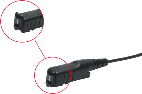 XPR3500e Earpiece Headset with Mic PTT for Motorola XPR3500 XPR3000 XPR3300 XPR3300e Walkie Talkie 2 Way Radio G Shape Black...