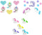 Dress It Up Enchanted Unicorn Buttons Set - Sparkle with Glittery Hearts & Stars - Unleash Your Magical Crafting Journey, White, 20246035181938278...