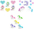 Dress It Up Enchanted Unicorn Buttons Set - Sparkle with Glittery Hearts & Stars - Unleash Your Magical Crafting Journey, White, 20246035181938278...