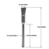 20 pcs Steel Cleaning End Brushes Pen 1/5?(5mm) x 1/8?(3mm) Wire Brush Rust Paint Removal Bits Polishing Rotary Tools...