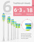 7AM2M Sonic Electric Toothbrush with 6 Brush Heads for Adults and Kids, One Charge for 90 Days, Wireless Fast Charge, 5 Modes with 2 Minutes Built...