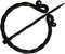 Hand -forged Twisted S shape Brooch with Twisted clock pin Medival design unisex for cloak...