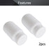 Othmro PE Plastic Lab Chemical Reagent Bottles 2pcs, 200ml/6.8oz Wide Mouth 42mmID Round Sample Liquid Storage Container Sealing Bottles White wit...