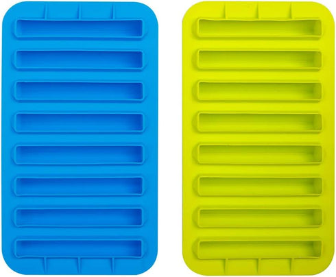 Webake 2 Pack Ice Stick Cube Trays Silicone Ice Cube Molds 8 Cavity for Water Bottles, Sport Drinks, Bottled Soda, Whiskey, Drinks, Cocktails and ...