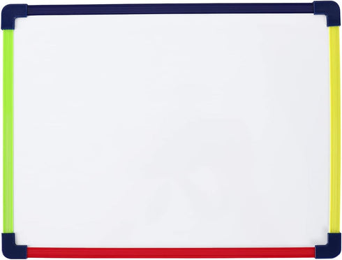 Dry Erase Board, Magnetic Whiteboard 2-Sided 9 x 12 Inches with Colored Frame, Handwriting Lines Front Blank Back...