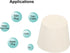 MECCANIXITY Rubber Tapered Plug 28mm to 37mm Solid Test Tubes Bungs Stopper White for Lab Home 8 Pieces...
