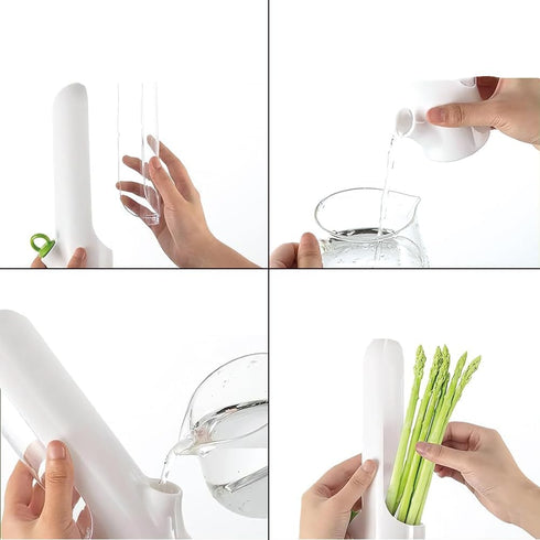 Herb Savor Pod, Saver for Refrigerator Fresh Keeper Container Vegetable Preservation Bottle Vanilla Storage Cup Keep Greens Practical Tool Cilantr...