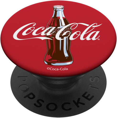 Coca-Cola Red Circle Retro Bottle Logo PopSockets Adhesive PopGrip...