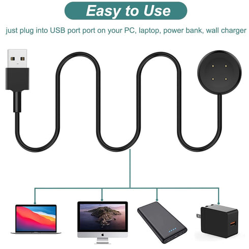 Kissmart Charger for Google Pixel Watch 2, Magnetic Charging Cable Cord for Pixel Watch 2 Smartwatch (1, Black)......