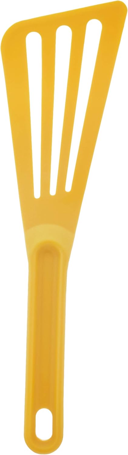Mercer Culinary Hell's Tools Hi-Heat Slotted Spatula, 12 Inch x 3.5 Inch, Yellow...