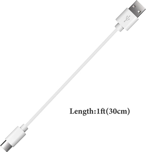 Geekria USB Earbuds Short Charger Cable Compatible with Jabra Elite 10Gen2/10/8 Active/85t/7 Pro, USB to USB-C Replacement Power Charging Cord (1f...