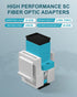 2Pack SC to SC OM3 UPC Muti-mode Fiber Optic Coupler Keystone Jack Modular for Patch Panels and Wall Plates Fiber Optic Cable Adapter(Aqua Green)...