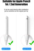 Pen Tip for Apple Pencil,4 Pack Replacement Tips for Apple Pencil 1st Gen & 2nd Gen, High Sensitivity Apple Pencil Nibs for Apple Pencil,Screen Pr...