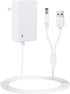 Baby Swing Power Cord for Ingenuity InLighten, Simple Comfort and Swing'n Go Charger, 2-in-1 Charging Cable with USB A and DC Plug, Power Adapter...