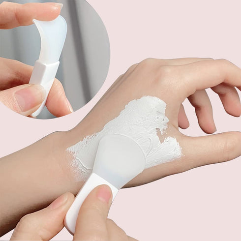 8 PACK Silicone Face Maskup Spatula Brush Applicator for Facial Mud Cosmetic Mask Facial Clay Eye Mask Body Lotion Body Butter Serum Cream Mini Sk...