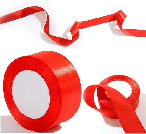 Athletics Sprint Belt,Double Face Satin Ribbon,18m Red Ribbon Nylon Sprint Race Finish Line, Rushing SprintingRope for School Sports Meeting, Wedd...