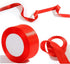 Athletics Sprint Belt,Double Face Satin Ribbon,18m Red Ribbon Nylon Sprint Race Finish Line, Rushing SprintingRope for School Sports Meeting, Wedd...