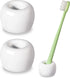 Urbanstrive Sleek Mini Ceramics Toothbrush Holder Stand for Bathroom Vanity Countertops, White, 2 Pack...
