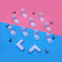 40pcs Game Console Motherboard Plastic Feet, L Shape Type PCB Board Spacer Mounting Feet with Screws, for Arcade Gaming Circuit Board Accessories ...