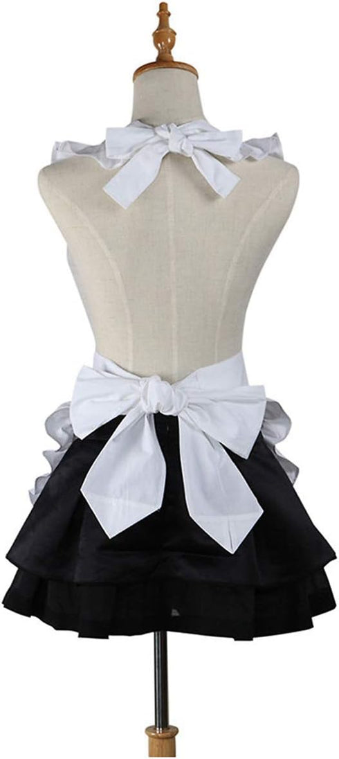 Love Potato Cute White Retro Kitchen Restaurant Women Aprons for Women Girls Waitress Apron for Gift...