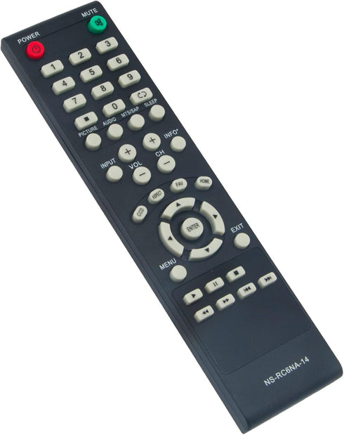 NS-RC6NA-14 NSRC6NA14 Replacement Remote Control Compatible with Insignia LED TV NS-32D20SNA14 NS-24E40SNA14 NS32D20SNA14 NS24E40SNA14 24 32 inch ...