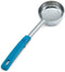 Vollrath Solid S/S 6 Oz Spoodle w/Teal Grip 'N Serv Handle...