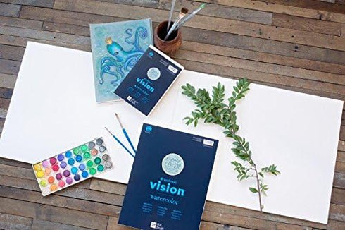 Strathmore Vision Cold Press Watercolor Pad 6"X9"-140lb, 30 Sheets -62640560...