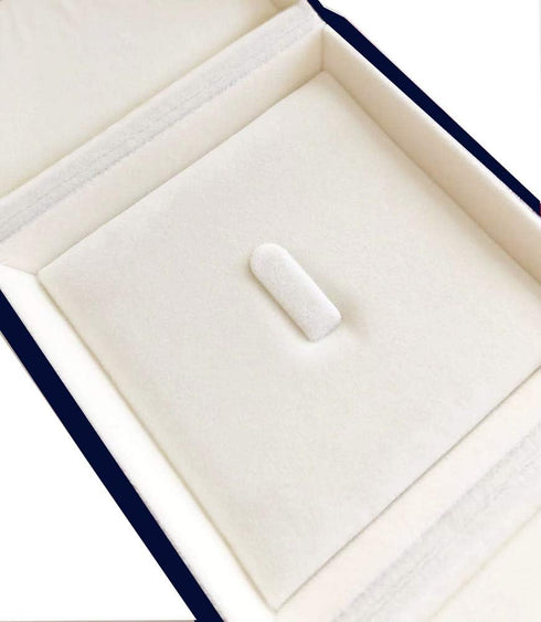 Navy Blue High End Luxurious Velvet Jewelry Box for Brooch Honorary Pin Badge Box Special Presentation Premium Grade Unique Design (Jewelry is not...